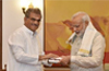 Dharmadhikari Heggade meets PM and Rajnath